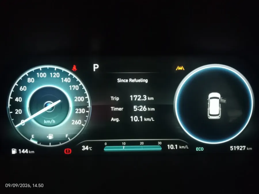 Foto Mobil Bekas Odometer Hyundai Palisade 2.2 tahun 2023