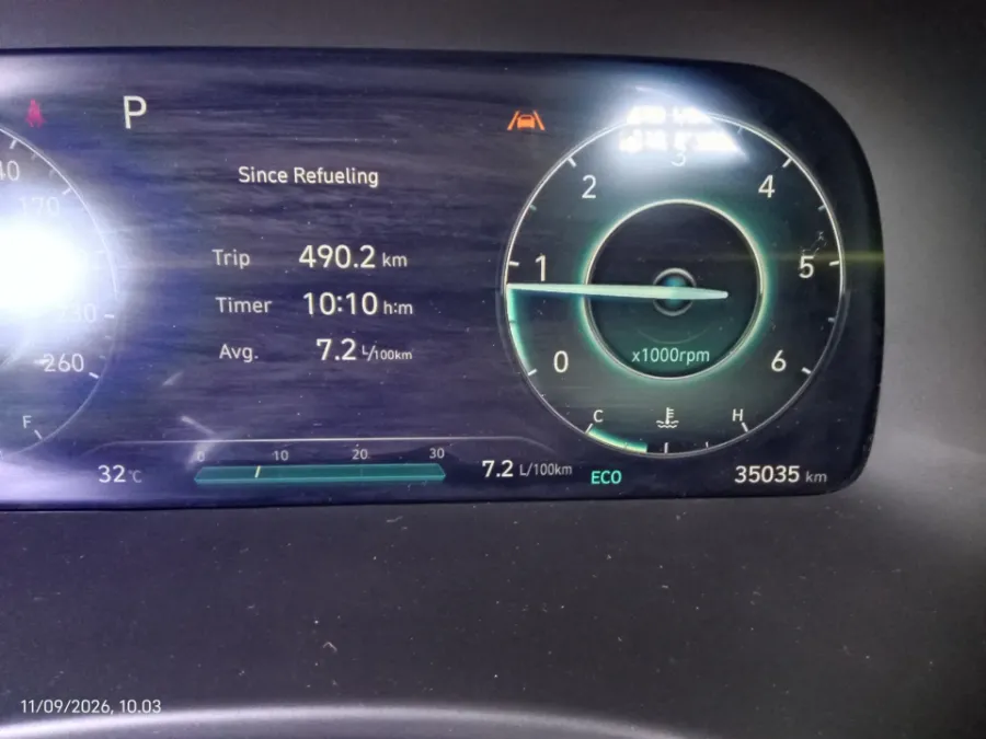 Foto Mobil Bekas Odometer Hyundai Palisade 2.2 tahun 2023