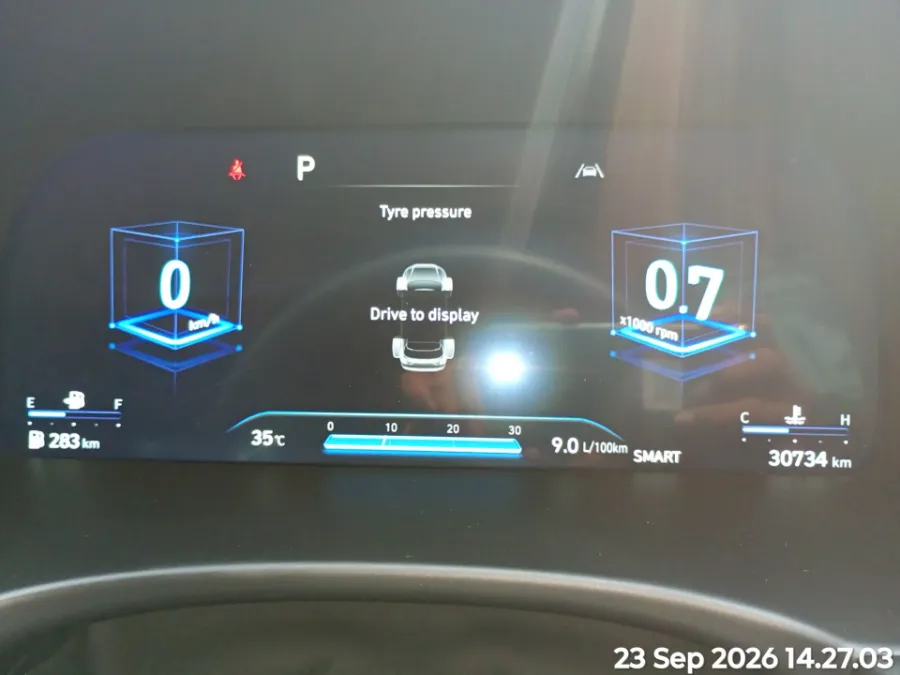 Foto Mobil Bekas Odometer Hyundai Palisade 2.2 tahun 2024