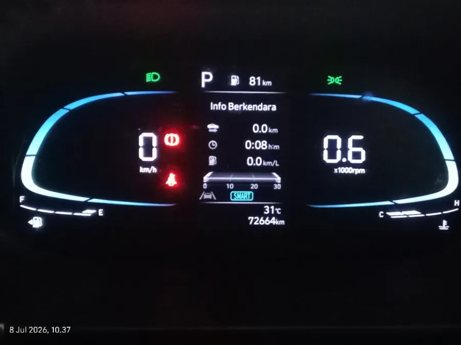 Foto Mobil Bekas Odometer Hyundai Stargazer X 1.5 Prime tahun 2023