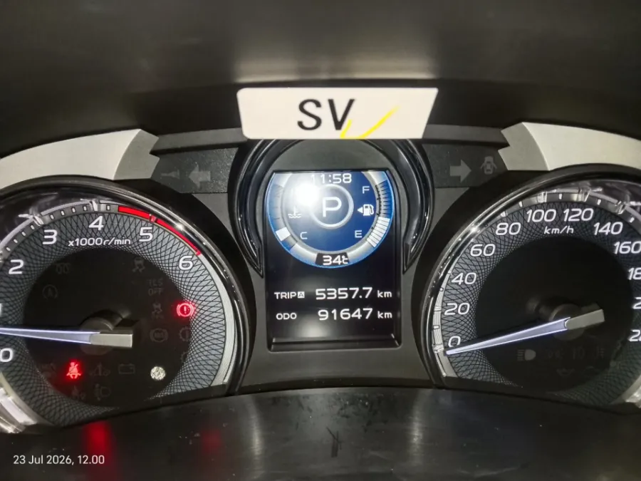 Foto Mobil Bekas Odometer Isuzu MU-X 2.5 Premiere tahun 2019