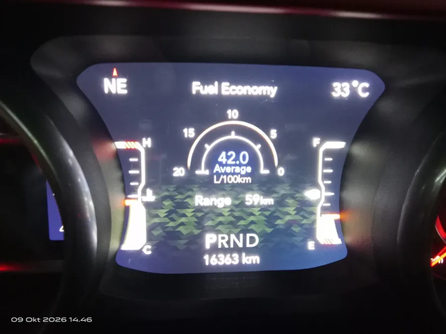 Foto Mobil Bekas Odometer Jeep Wrangler 2.0 tahun 2019