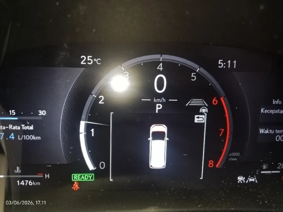 Foto Mobil Bekas Odometer Lexus LM 350 2.5 L tahun 2024