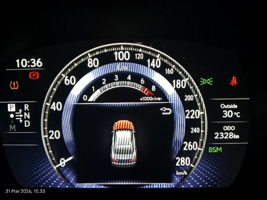 Foto Mobil Bekas Odometer Lexus LS 500 3.4 Executive tahun 2018