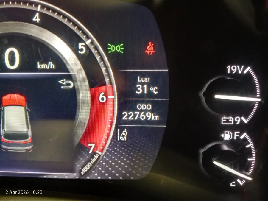 Foto Mobil Bekas Odometer Lexus LX 600 3.5 tahun 2022