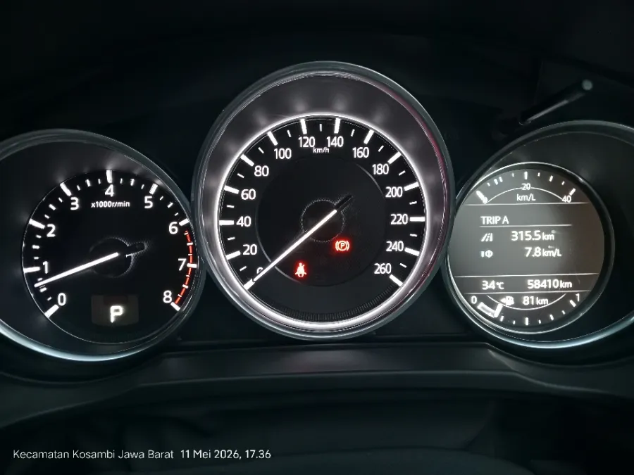 Foto Mobil Bekas Odometer Mazda CX-5 2.5 tahun 2017