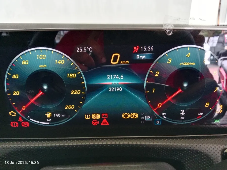 Foto Mobil Bekas Odometer Mercedes-Benz A200 1.3 tahun 2021