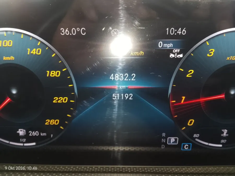 Foto Mobil Bekas Odometer Mercedes-Benz A200 1.6 tahun 2023