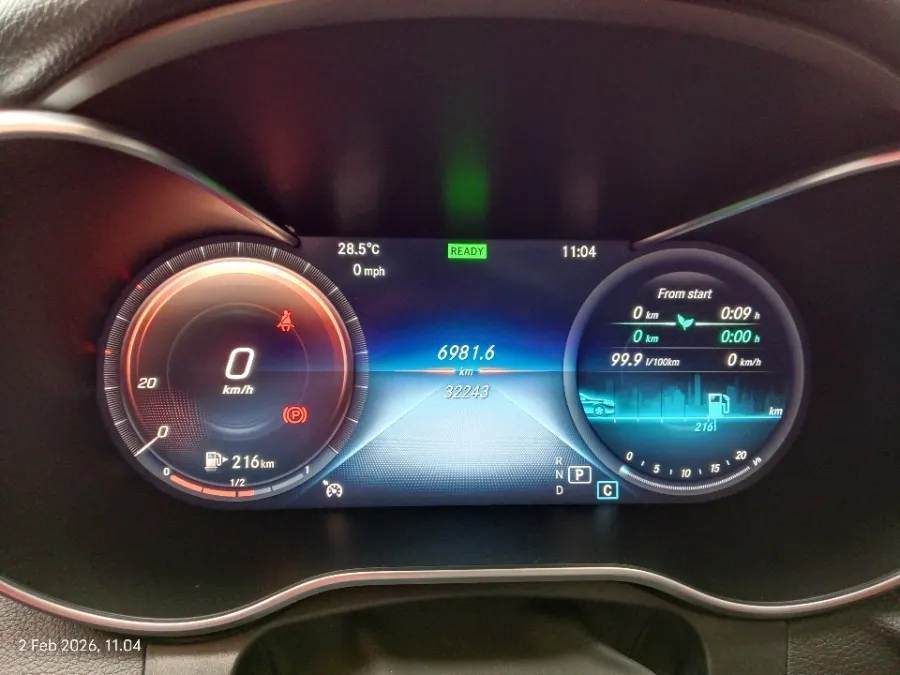 Foto Mobil Bekas Odometer Mercedes-Benz C200 1.5 tahun 2019