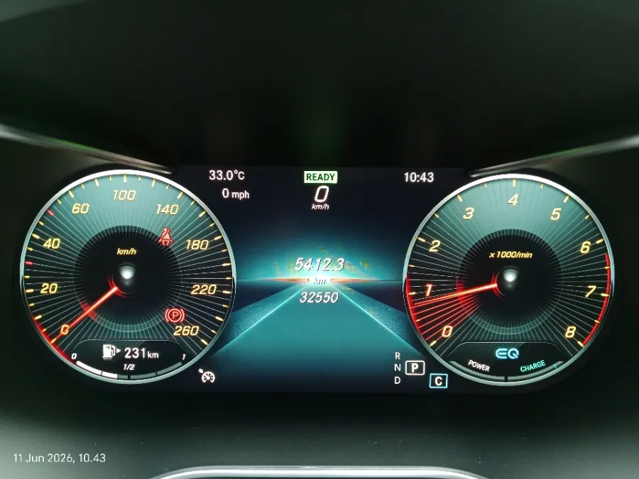 Foto Mobil Bekas Odometer Mercedes-Benz C200 1.5 tahun 2019