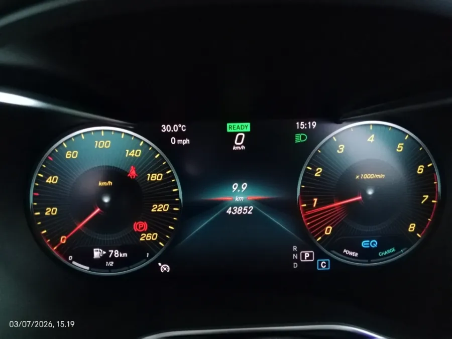 Foto Mobil Bekas Odometer Mercedes-Benz C200 2.0 Avantgarde tahun 2019