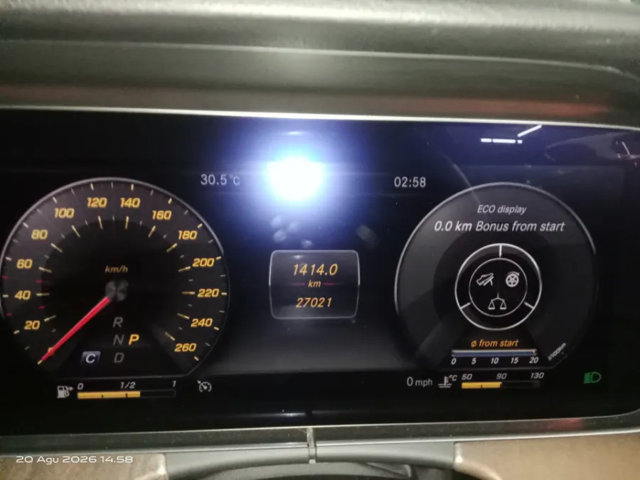 Foto Mobil Bekas Odometer Mercedes-Benz E250 2.0 tahun 2019
