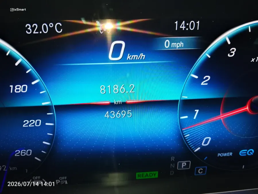 Foto Mobil Bekas Odometer Mercedes-Benz GLS450 3.0 4MATIC AMG Line tahun 2021