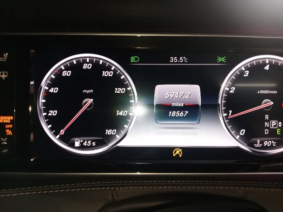 Foto Mobil Bekas Odometer Mercedes-Benz S400 3.0 tahun 2016