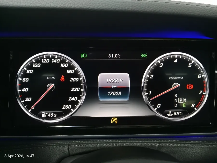 Foto Mobil Bekas Odometer Mercedes-Benz S400L 3.0 Exclusive tahun 2016