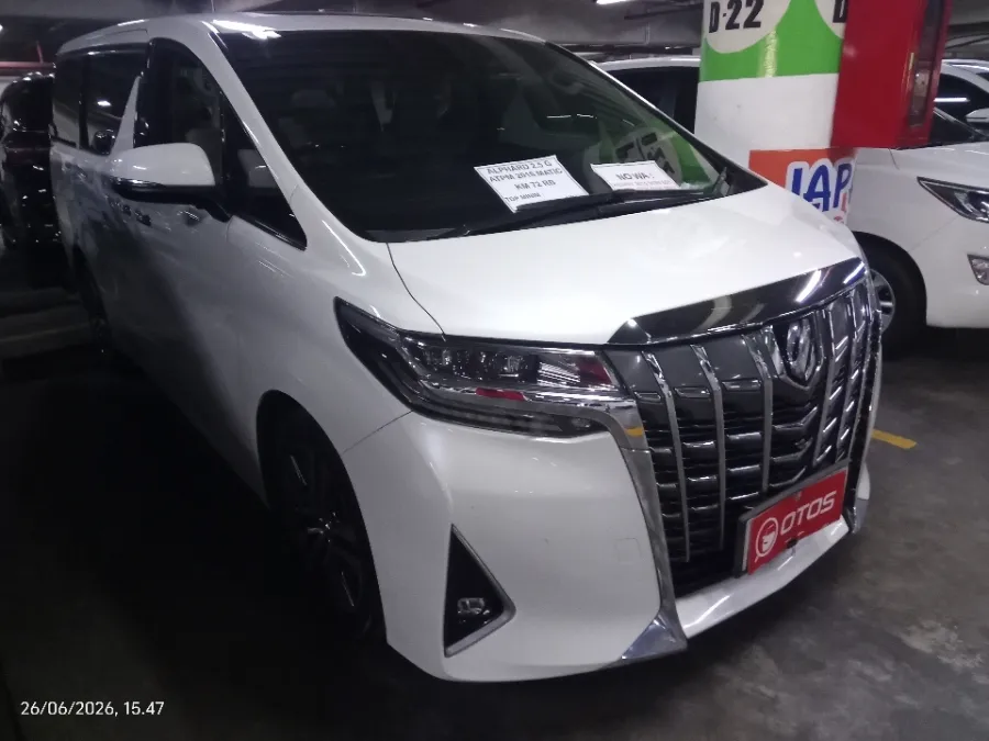 Foto Mobil Bekas Kanan Depan Toyota Alphard 2.5 G tahun 2018