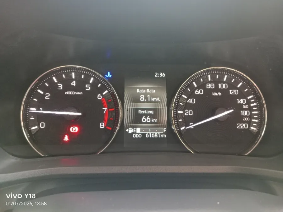 Foto Mobil Bekas Odometer Toyota Avanza 1.5 G tahun 2022