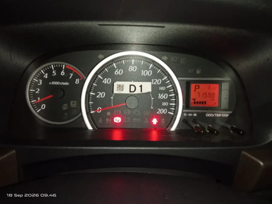 Foto Mobil Bekas Odometer Toyota Calya 1.2 G tahun 2021