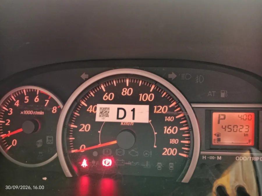 Foto Mobil Bekas Odometer Toyota Calya 1.2 G tahun 2023