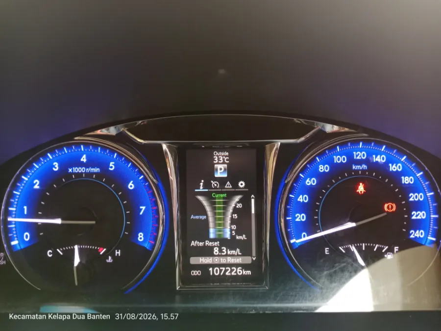 Foto Mobil Bekas Odometer Toyota Camry 2.5 V tahun 2018