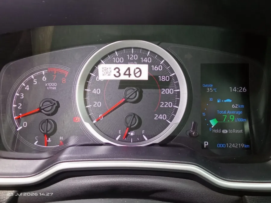 Foto Mobil Bekas Odometer Toyota Corolla Cross 1.8 tahun 2020