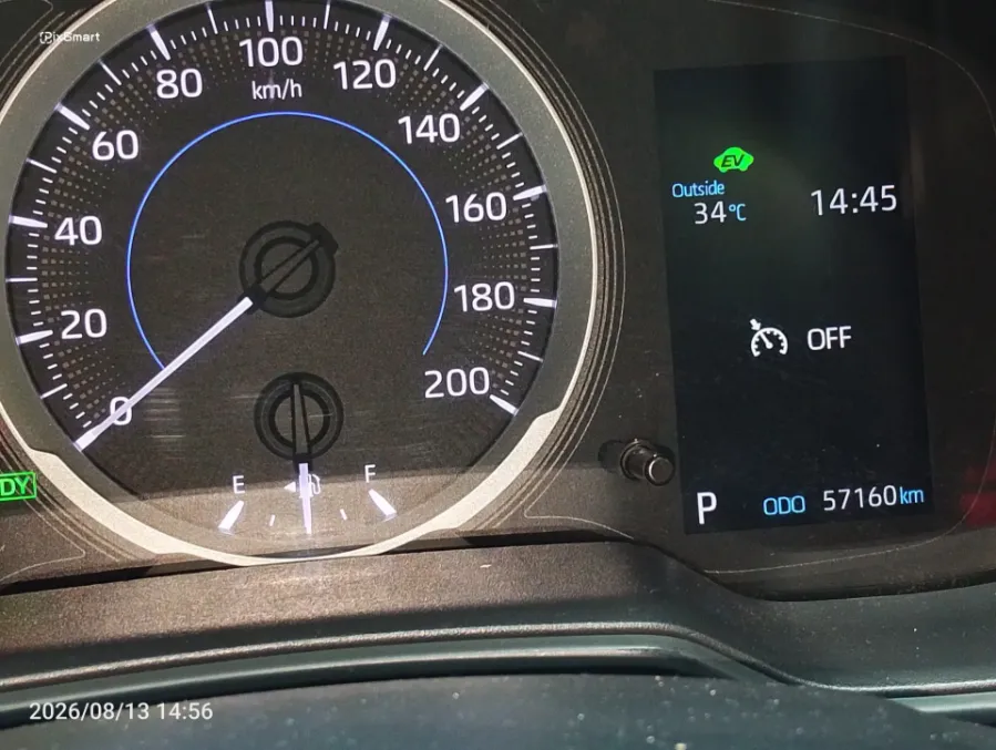 Foto Mobil Bekas Odometer Toyota Corolla Cross 1.8 Hybrid tahun 2020