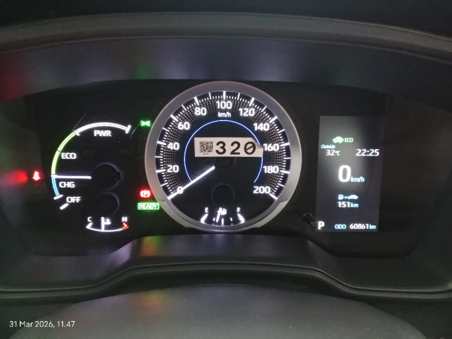 Foto Mobil Bekas Odometer Toyota Corolla Cross 1.8 Hybrid tahun 2021