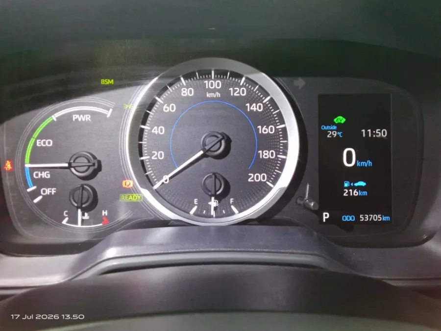 Foto Mobil Bekas Odometer Toyota Corolla Cross 1.8 Hybrid tahun 2023