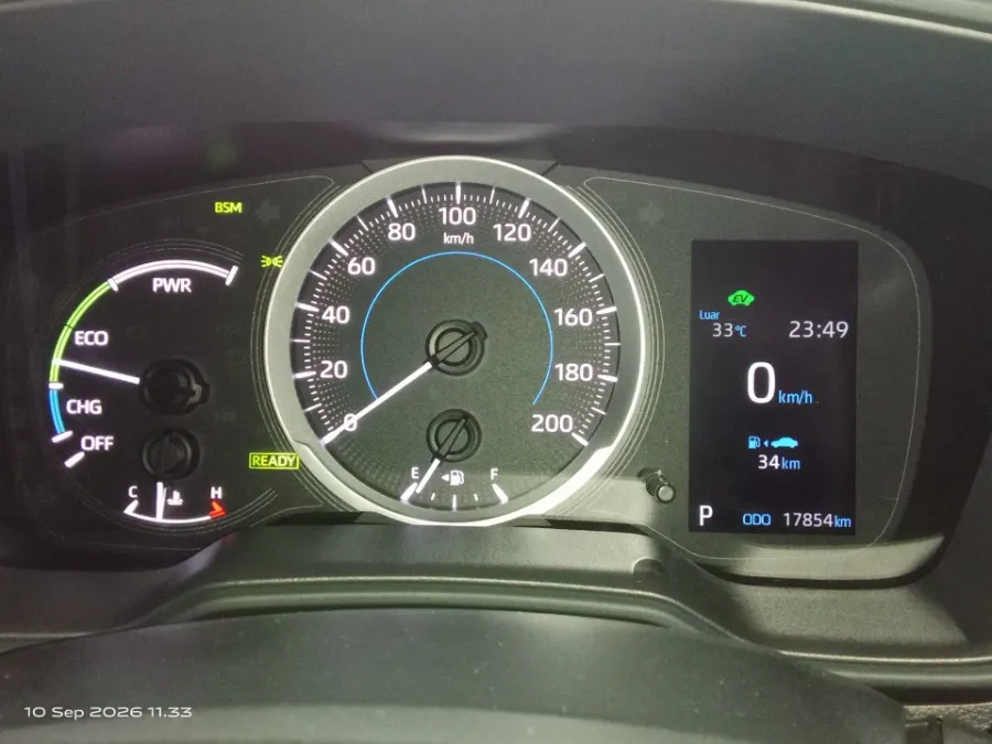 Foto Mobil Bekas Odometer Toyota Corolla Cross 1.8 Hybrid tahun 2023
