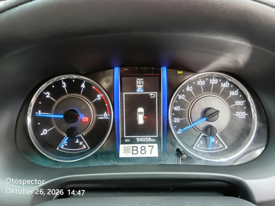 Foto Mobil Bekas Odometer Toyota Fortuner 2.4 4X2 VRZ tahun 2016