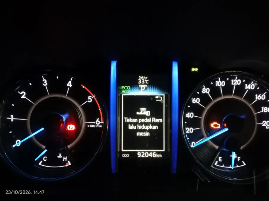 Foto Mobil Bekas Odometer Toyota Fortuner 2.4 4X2 VRZ tahun 2016