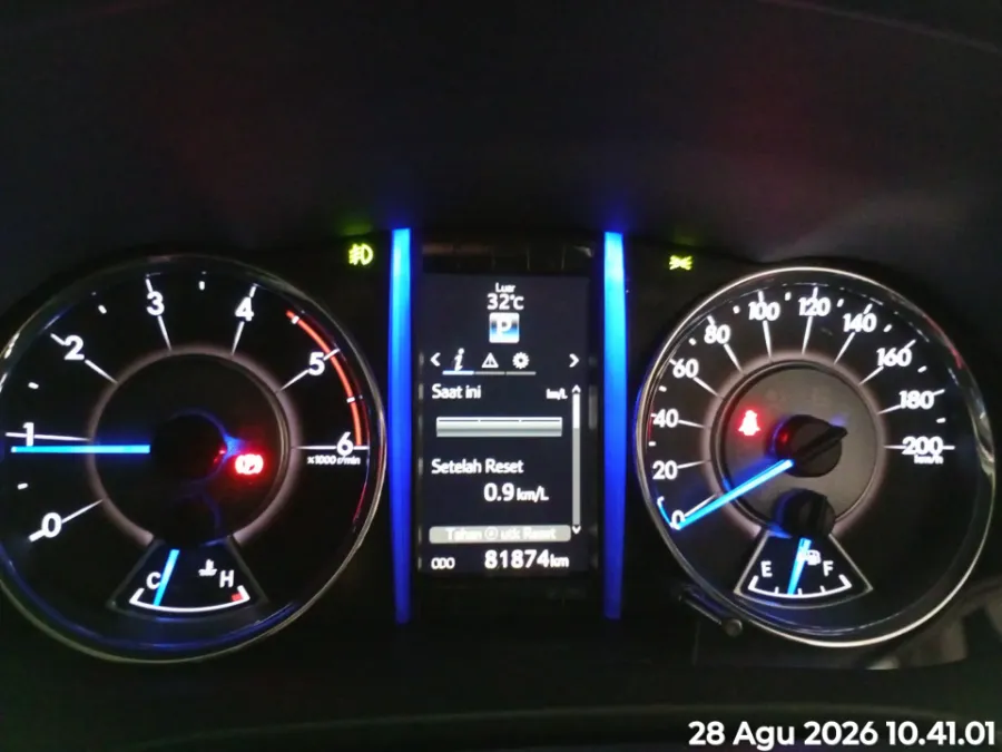 Foto Mobil Bekas Odometer Toyota Fortuner 2.4 4X2 VRZ tahun 2019