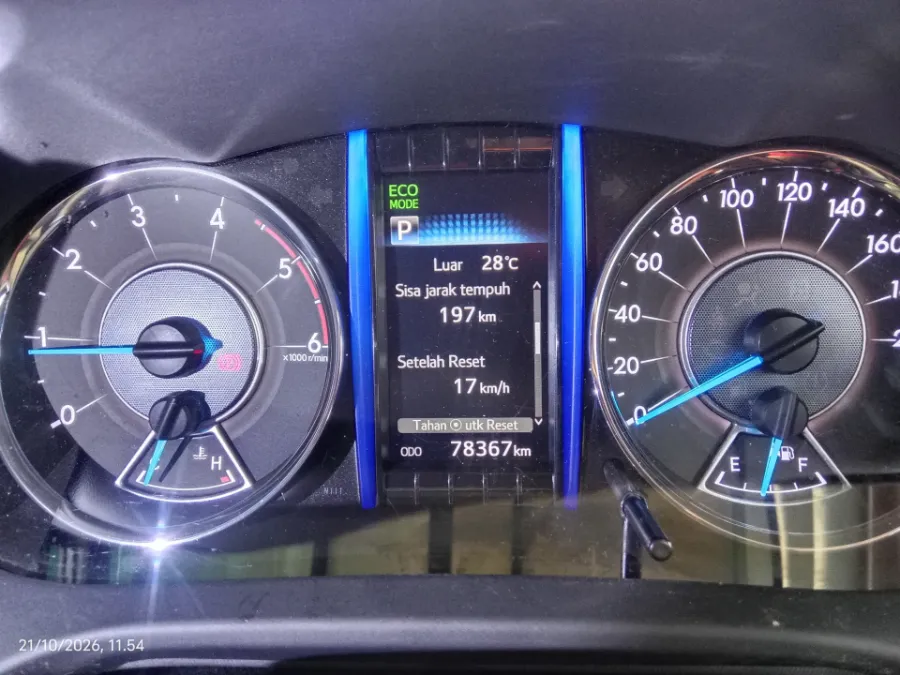 Foto Mobil Bekas Odometer Toyota Fortuner 2.4 4X2 VRZ tahun 2019