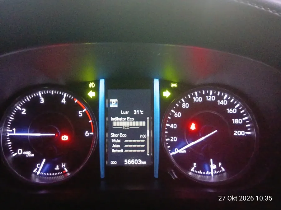 Foto Mobil Bekas Odometer Toyota Fortuner 2.4 4X2 VRZ tahun 2020