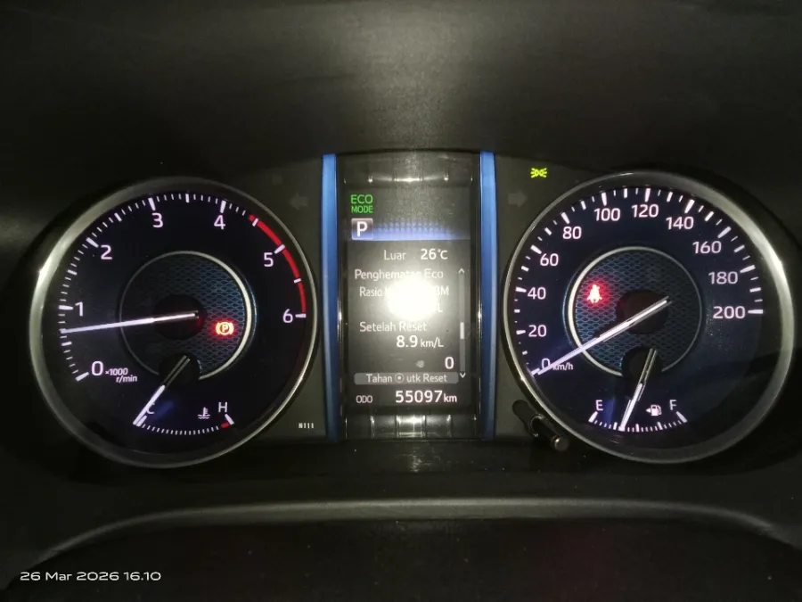 Foto Mobil Bekas Odometer Toyota Fortuner 2.4 4X2 VRZ tahun 2021