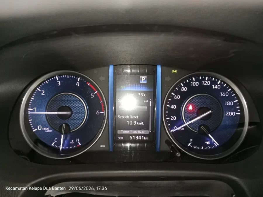Foto Mobil Bekas Odometer Toyota Fortuner 2.4 G tahun 2023