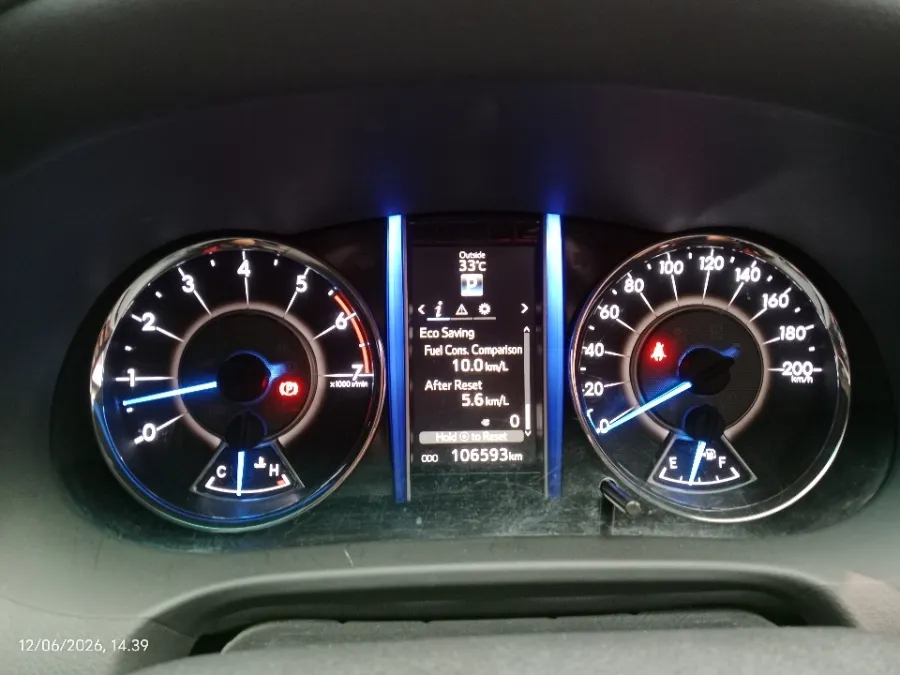 Foto Mobil Bekas Odometer Toyota Fortuner 2.7 4X2 SRZ tahun 2017