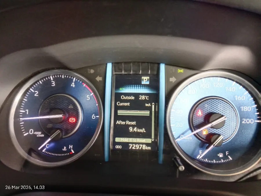 Foto Mobil Bekas Odometer Toyota Fortuner 2.8 4X2 VRZ tahun 2022