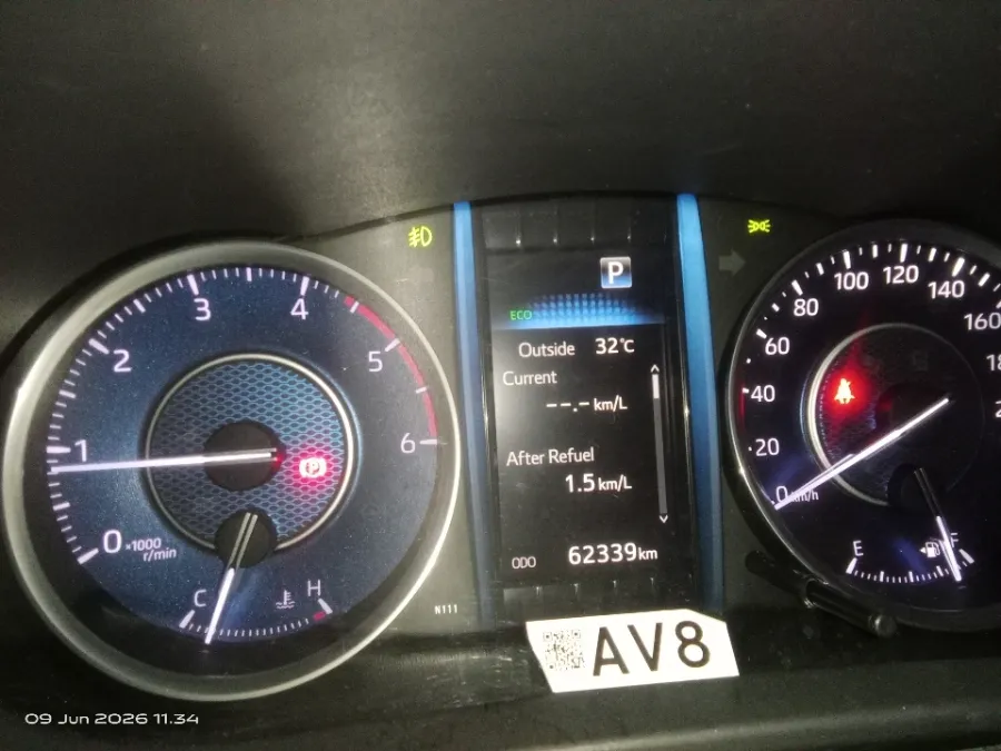 Foto Mobil Bekas Odometer Toyota Fortuner 2.8 4X2 VRZ tahun 2022