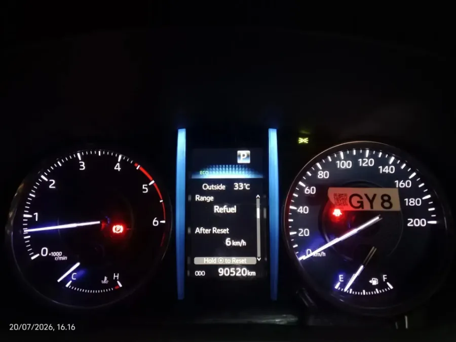 Foto Mobil Bekas Odometer Toyota Fortuner 2.8 4X2 VRZ tahun 2022