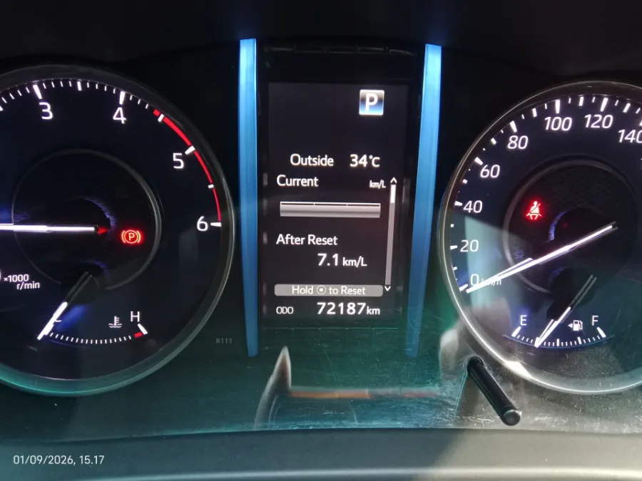 Foto Mobil Bekas Odometer Toyota Fortuner 2.8 4X2 VRZ tahun 2022