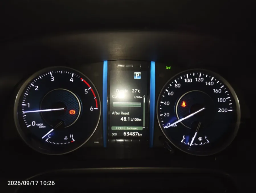 Foto Mobil Bekas Odometer Toyota Fortuner 2.8 4X2 VRZ tahun 2022