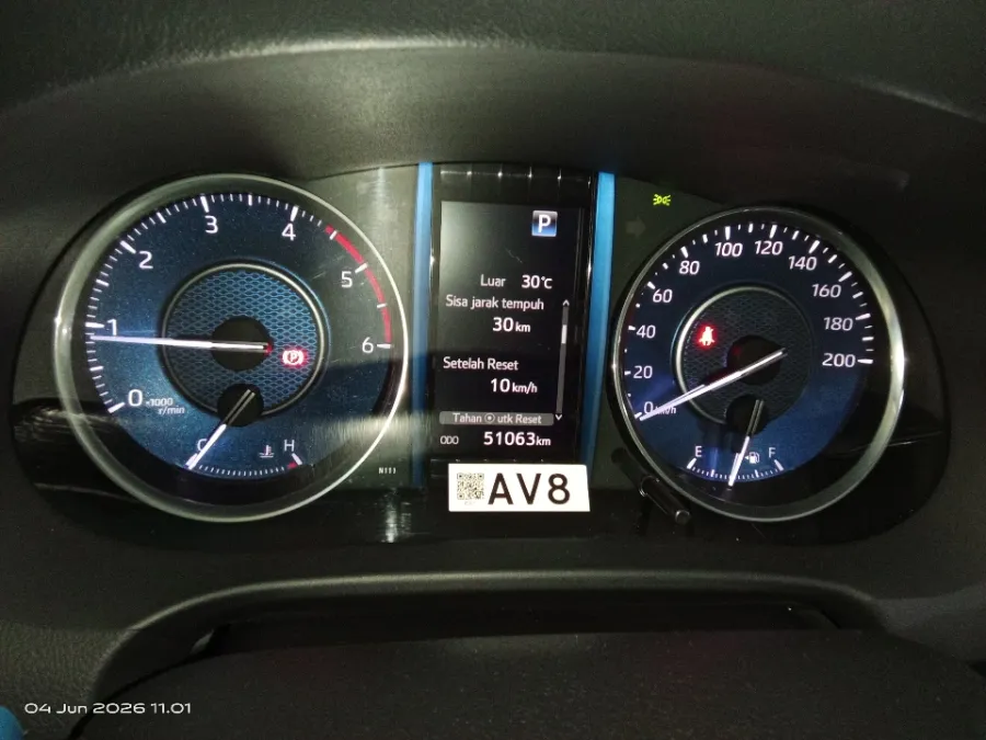 Foto Mobil Bekas Odometer Toyota Fortuner 2.8 4X2 VRZ tahun 2024