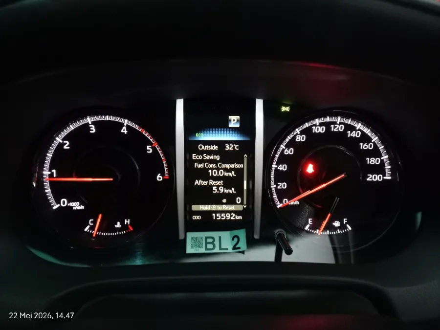Foto Mobil Bekas Odometer Toyota Fortuner 2.8 GR Sport tahun 2024