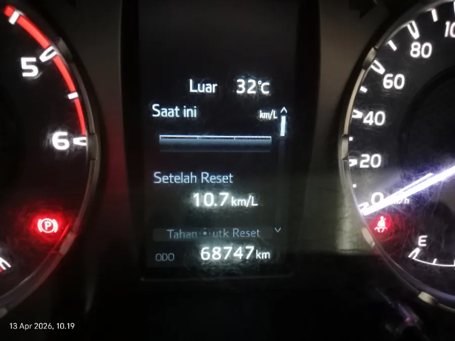 Foto Mobil Bekas Odometer Toyota Hilux 2.4 G D-Cab tahun 2021