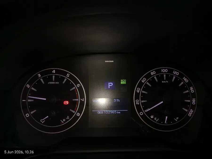 Foto Mobil Bekas Odometer Toyota Kijang Innova 2.0 G tahun 2017