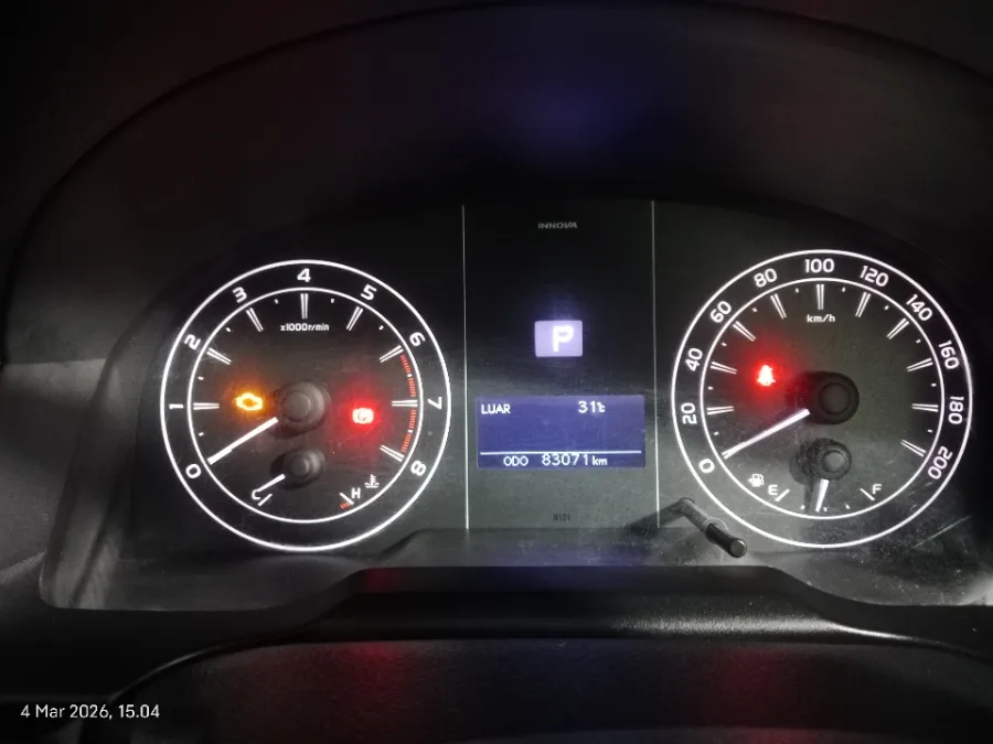 Foto Mobil Bekas Odometer Toyota Kijang Innova 2.0 G tahun 2019