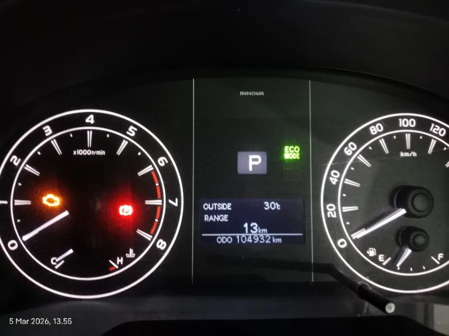 Foto Mobil Bekas Odometer Toyota Kijang Innova 2.0 G tahun 2019