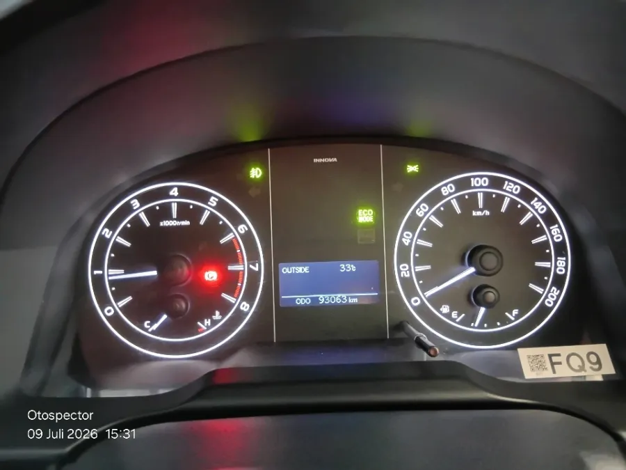 Foto Mobil Bekas Odometer Toyota Kijang Innova 2.0 G tahun 2021