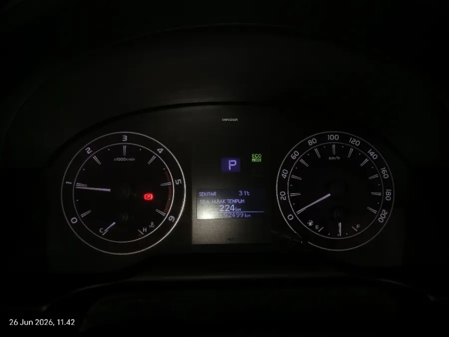 Foto Mobil Bekas Odometer Toyota Kijang Innova 2.4 G tahun 2017